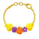 【送料無料】イタリアン ブレスレット カフカラーアルミドロップゴールドbracciale donna morellato colours sabz345 alluminio colorato charms drops gold