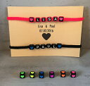 【送料無料】イタリアン ブレスレット パートナーカフブレスレットカスタム2x diy bracciale partner bracciale con nome desiderio personalizzato vari colori(4)