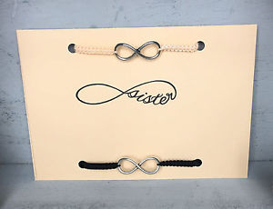 【送料無料】イタリアン　ブレスレット　ブレスレットブレスレットシルバー2x diy bracciale amicizia braccialetto * sister infinity * argento vari colori