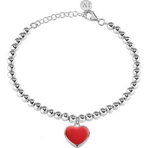 【送料無料】イタリアン　ブレスレット　ミステリーブレスレットブール*mistery gift* bracciale donna morellato enjoy saje26 acciaio cuore boule rosso