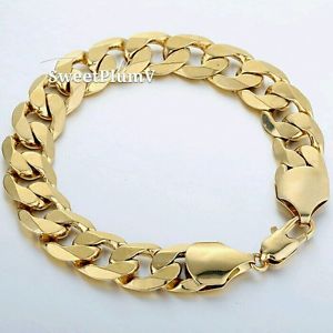 【送料無料】イタリアン ブレスレット kゴールドマンブレスレットチェーン13mm extra large heavy 10 18k oro riempito bracciale a catena da uomo xl regalo dad figlio 【送料無料】イタリアン ブレスレット kゴールドマンブレスレットチェーン13mm extra large heavy 10 18k oro riempito bracciale a catena da uomo xl regalo dad figlio