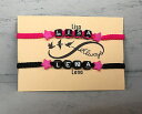 【送料無料】イタリアン ブレスレット ブレスレットピンク2x diy amicizia braccialetto armkette con desiderio nomi nome stelle rosa