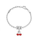 【送料無料】イタリアン ブレスレット カフスチールエナメルチェリーオリジナルシックmorellato bracciale donna drops scz890 acciaio smalto ciliegia chic originale