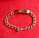 【送料無料】メンズブレスレット ヴィンテージゴールドアイデンティティブレスレットインチvintage 1970’s heavy gents 9ct gold identity bracelet 32g, 95 inches(4)