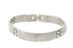 【送料無料】メンズブレスレット　チタン12mmidブレスレットmens titanium 12mm id bracelet