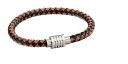【送料無料】メンズブレスレット b5123フレッドベネットブレスレットレザーブラウンブレスレットfred bennett bracelet leather wo...