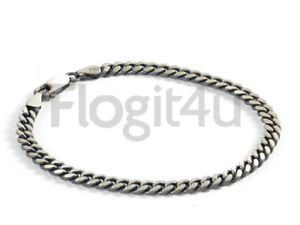 yzYuXbg@C^AmensuXbgX^[Oox plated sterling silver curb chain italian made mens bracelet
