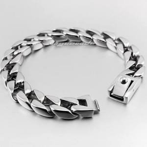 【送料無料】メンズブレスレット　ステンレスメンズバイカーリンクチェーンパンクブレスレット12 lengths 316l stainless steel mens biker link chain punk bracelet 5c010c