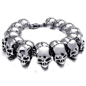 yzYuXbg@XeXXeXk2i8personalized stainless steel bracelet mens stainless steel skull bracelet k2i8