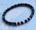 【送料無料】メンズブレスレット mens925スターリングブレスレットマットonyx