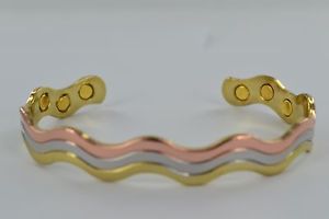 【送料無料】メンズブレスレット　メンズバイオヒーリングブレスレットmens bio healing copper magnetic therapy bracelet arthritis pain relief ladies 3