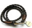 【送料無料】メンズブレスレット　mens brown leather wrap groom engraved personalised braceletin gift boxmens brown leather wrap groom engraved personalise