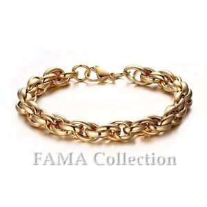 yzYuXbg@t@}XeXX`[S[hNuXbgquality fama stainless steel bracelet with multi oval gold ip links