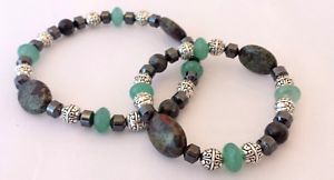 【送料無料】メンズブレスレット　ブレスレットintense healing gemstone bracelet aventurine bloodstone labradorite haematite