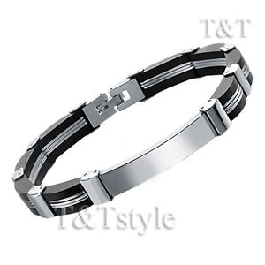 yzYuXbg@XeXX`[NuXbgtamp;t stainless steel link id bracelet bbr143