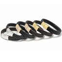 【送料無料】メンズブレスレット レザーブレスレットメンズブレスレットプレゼントスチールクラスプbraided leather bracelet mens bracelet gifts for him steel clasp by roxcs(4)