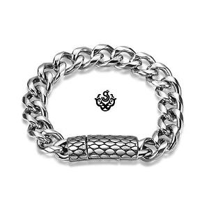 yzYuXbg@Vo[uXbgXeXY`F[silver bracelet stainless steel mens chain 21cm fathers day gift