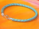 yzYuXbg@fB[X~^[RCYU[CxCA[gX^[OVo[uXbg listingmens ladies 4mm turquoise leather amp; sterling silver bracelet by lyme bay