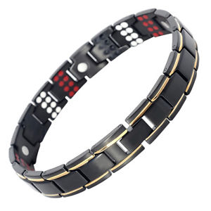 yzYuXbg@`^uXbgdouble strength 4 elements titanium steel magnetic therapy bracelet pain relief