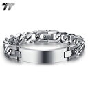 yzYuXbg@Vo[XeXX`[`F[uXbgquality tt 12mm width silver stainless steel curb chain id bracelet bbr229s