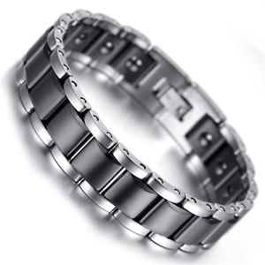 yzYuXbg@YVo[^OXeZ~bNQ}jEuXbgmens silver tungsten ceramic germanium magnetic therapy bracelet arthritis pain