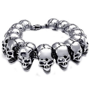 yzYuXbg@p[\iCYXeXXeB[uXbgYXeXX`[2xpersonalized stainless steel bracelet mens stainless steel skull bracel y0u3