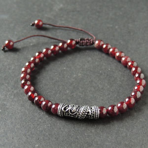 yzYuXbg@uXbgK[lbgX^[OVo[hS[gmens braided bracelet 55mm garnet 925 sterling silver dragon charm 994m