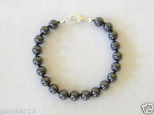 【送料無料】メンズブレスレット　ヘマタイトメンズブレスレットmmビーズブレスレットnatural hematite mens bracelet 8mm beads hand ..