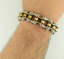 【送料無料】メンズブレスレット バイクチェーンブレスレットステンレス3492012bike brothers sons rider chain bracelet...