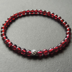 yzYuXbg@uXbg45mmaaas925X^[O620mmens healing gemstone bracelet 45mm aaa garnet s925 sterling silver bead 620m