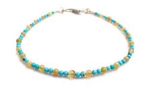 yzYuXbg@X^[OVo[^[RCYgRIp[r[YuXbg925 sterling silver natural turquoise opal bead bracelet genuine natural gem