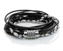 survive mens bracelet 822756 stainless steel, leatherメンズブレスレットステンレススチール※注意※NYからの配送になりますので2週間前後お時間をいただきます。人気の商品は在庫が無い場合がございます。ご了承くださいませ。サイズの種類の商品は購入時の備考欄にご希望のサイズをご記載ください。　携帯メールでの登録ですと楽天からのメールが届かない場合がございます。