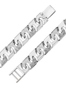 yzYuXbg@X^[OVo[uXbgO925 sterling silver gentsmen bracelet 20cm, 48 grams