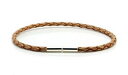 【送料無料】メンズブレスレット メンズレディースシルバーツイストタンmensladies 3mm braided leather braceletsterlin...