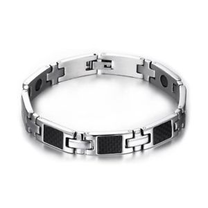 yzYuXbg@t@bVWG[uXbgJ[{t@Co[XeX3xfashion jewelry luxury bracelet man steel magnetic carbon fiber stainles s3t4