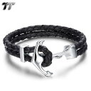yzYuXbg@XeXX`[AJ[uXbgtt leather 316l stainless steel anchors bracelet br227