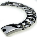 【送料無料】メンズブレスレット シルバーラウンドステンレススチールブレスレットメンズチェーン24mm huge silver finish round curb 316l stainless steel bracelet mens chain b191(4)