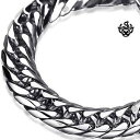 【送料無料】メンズブレスレット bikiesステンレス235mmsilver bracelet bikies chain chunky heavy stainl...