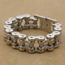 【送料無料】メンズブレスレット 316ポンドステンレスモーターバイクチェーンmensパンクブレスレット5k002b