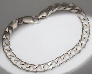 yzYuXbg@X^[OVo[C`uXbglovely sterling silver ornate wide curb mens 748 inches bracelet w 811