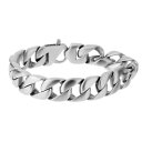 【送料無料】メンズブレスレット モダンリンクメンズブレスレットシルバーステンレススチールmatt finish modern curb link mens br...