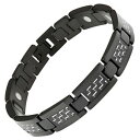 【送料無料】メンズブレスレット mensチタンブレスレットアジャスターボックス mens titanium magnetic bracelet gold car...