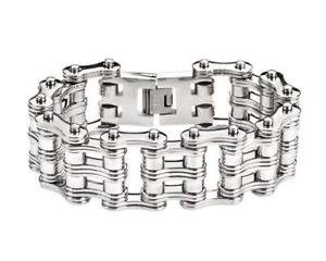 yzYuXbg@j[N_uNXeXX`[oCN`F[uXbgwr[^unique double link design 9 stainless steel bike chain bracelet heavy metal