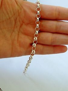 【送料無料】メンズブレスレット　スターリングシルバープレーンチェーンブレスレット925 sterling silver plain chain bracelet length 20 cm 3