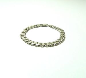 【送料無料】メンズブレスレット スターリングシルバーリンクブレスレットグラム8 mens sterling silver 925 curb link bracelet 22 grams