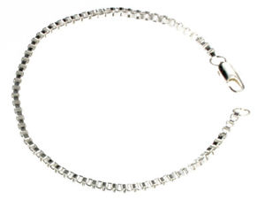 【送料無料】メンズブレスレット　ヴェネチアンボックスチェーンブレスレットイタリアoriginal venetian box chain bracelet silver plated 2,6mm 59106 from italy