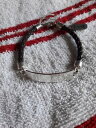 【送料無料】メンズブレスレット フレッドベネットメンズスターリングシルバーレザーブレスレットfred bennett mens i d sterling silver leather bracelet(4)