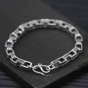 yzYuXbg@\bhX^[OVo[YXNGA`F[JtuXbgsolid 925 sterling silver mens square chain cuff bracelet 17cm