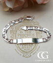 【送料無料】メンズブレスレット　メンズスターリングシルバーフラットアンカーブレスレットパーソナライズmen’s sterling silver flat anchor id bracelet 8 engrave personalise medical