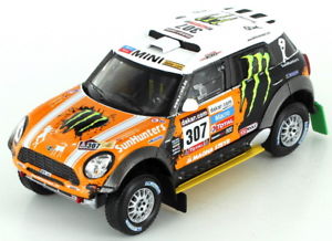 模型車　スポーツカー　ミニレーシング＃パリダカールラリーmini all 4 racing 307 paris dakar 2013 143